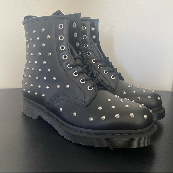 Dr. Martens Other - NEW Dr Doc Martens 1460 Stud Wanama Leather Black Boots